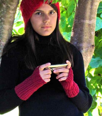 Stretchy Slip Stitch Crochet Fingerless Mitts Pattern: Onefellswoop by Vashti Braha