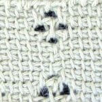 Clustered Tunisian eyelet mesh