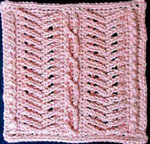 Brighid's Willow afghan block contributed to a pattern booklet.