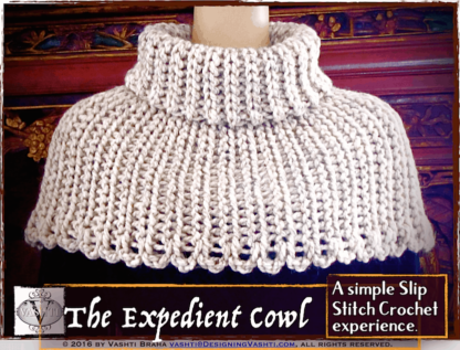Beginner slip stitch crochet with a big hook!