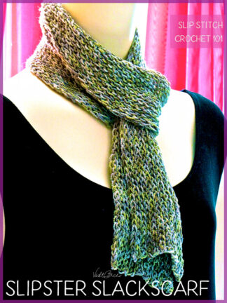 Simple Slip Stitch Crochet Pattern: Slipster Slackscarf