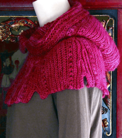 Thaxton Hooded Cowl: Slip Stitch Crochet