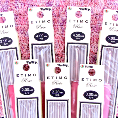 Tulip Etimo Crochet Hook by Size - Designing Vashti