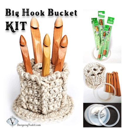 Bamboo Crochet Hooks by Size: K, L, M, N, P - Designing Vashti, Large  Crochet Hooks