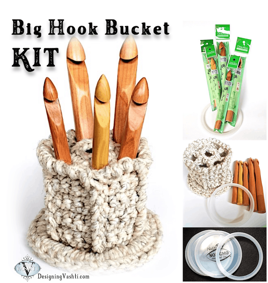 KIT: Jumbo Hook Set & Bucket Pattern - Designing Vashti