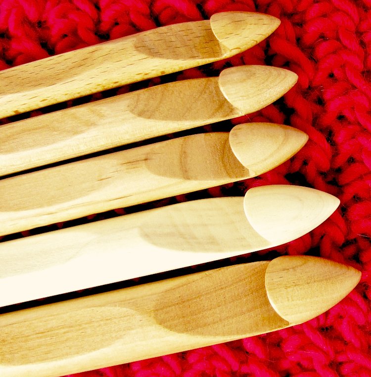 Jumbo Wood Crochet Hooks Q, R, S, T, U!