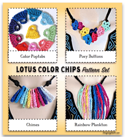 Candied Color Charms: Beaded Lotus Chips - Designing Vashti