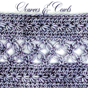 Northern star stitches and southern lover's knots in one stitch pattern.
