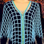 Aquarienne Beach Cover Up breaks the usual Tunisian crochet pattern conventions