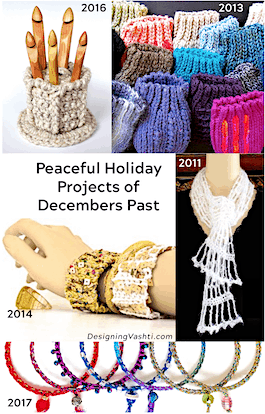 Relaxing & rejuvenating holiday crochet projects of Decembers past (2011-2017)